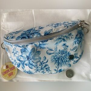 Floral Blue and White Fanny Pack